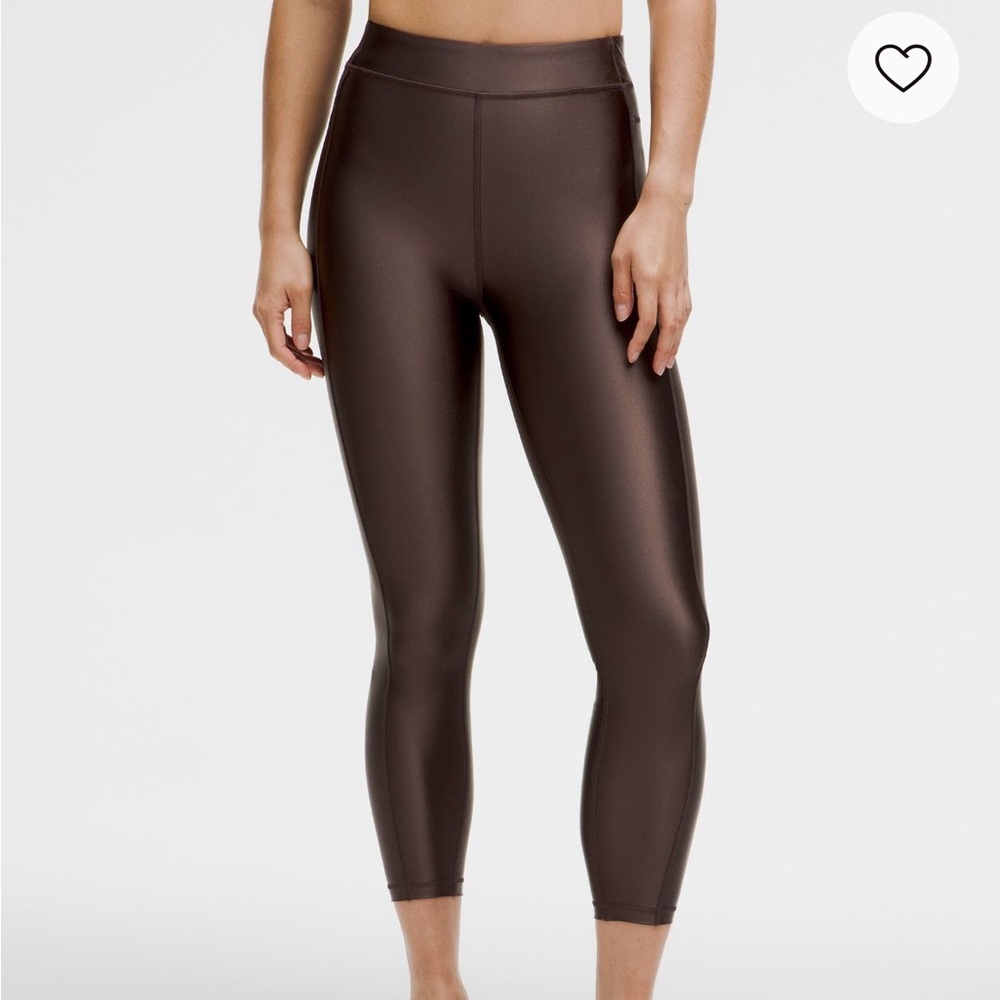 Lululemon satin high-rise tights 25” espresso size 8